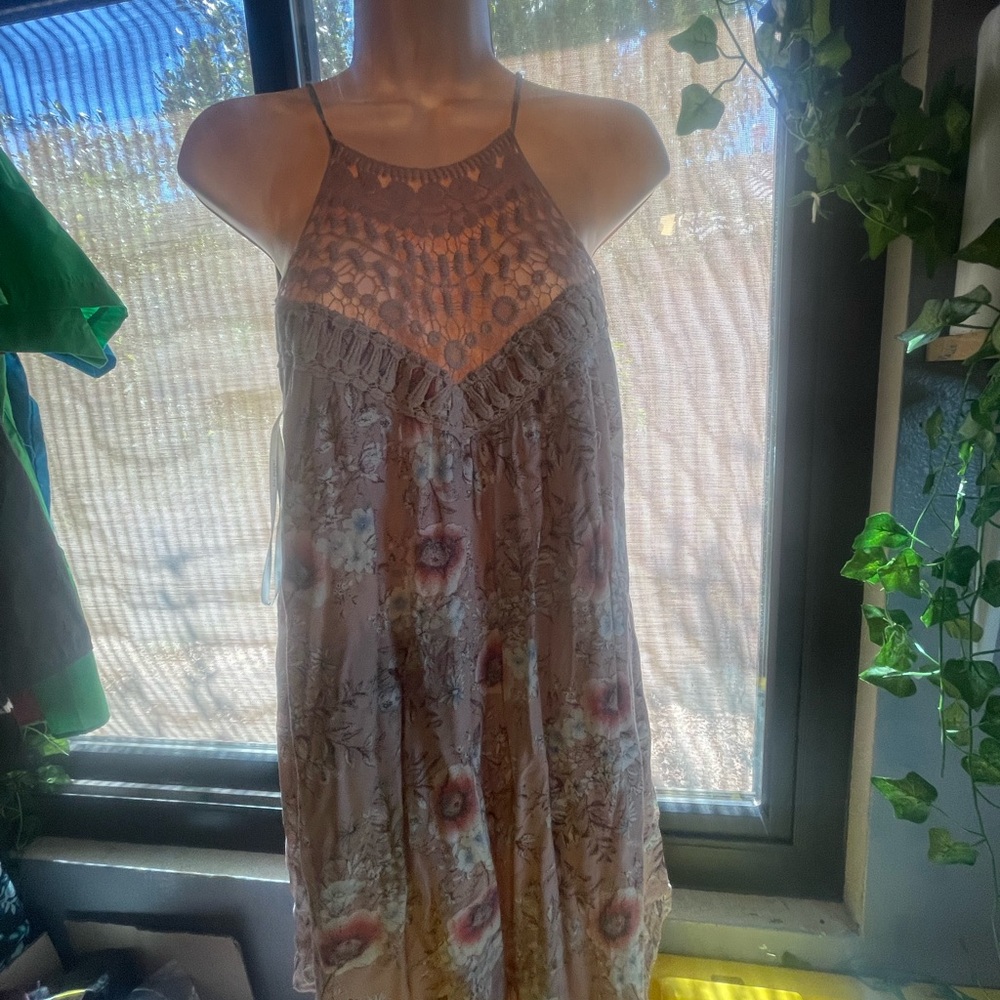 Blu Pepper Blush and Mint Floral Dress
